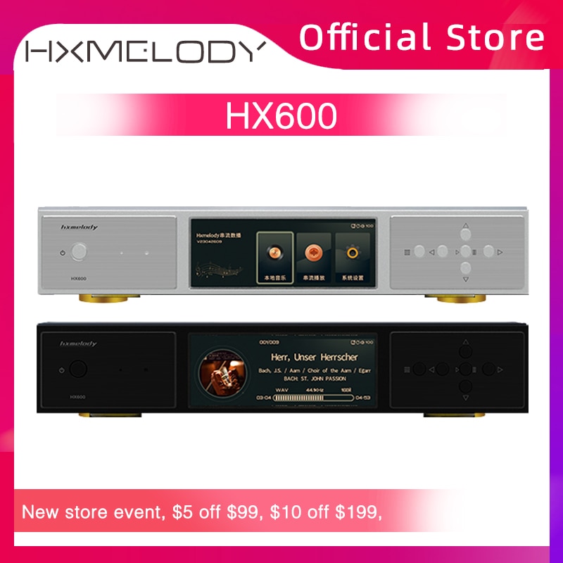 Hxmelody HX600 HIFI  ̺, ս  ,  Ʈ ̵ ÷̾, PCM1536KHz, , ES9039SPRO DSD1024